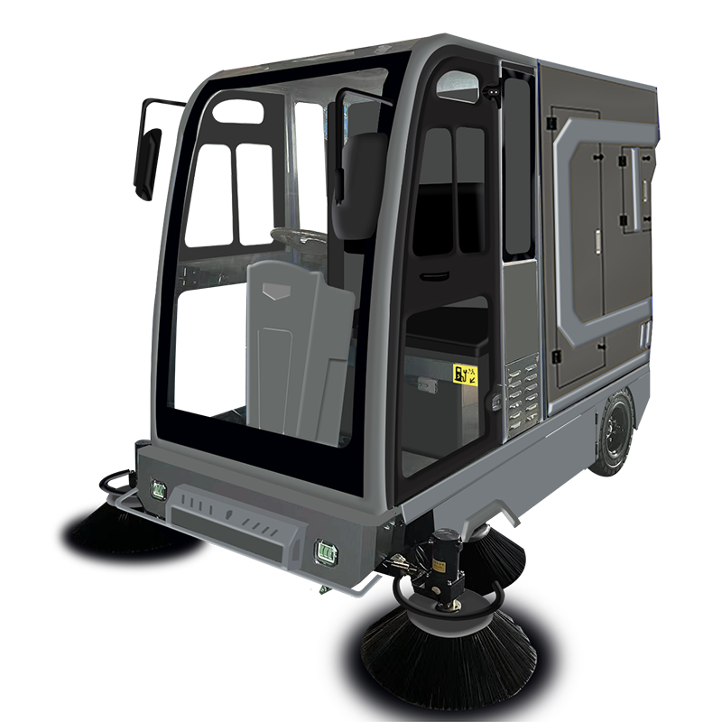 S24 Rear LED screen na may 1500W High Pressure Pump Ride-On Sweeper