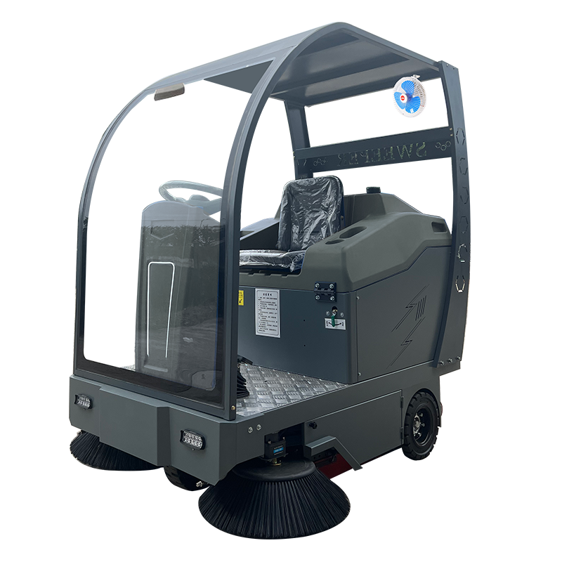 S15BF Semi-enclosed QC3.0 Mabilis na Charging Interface Commercial Ride-On Sweeper