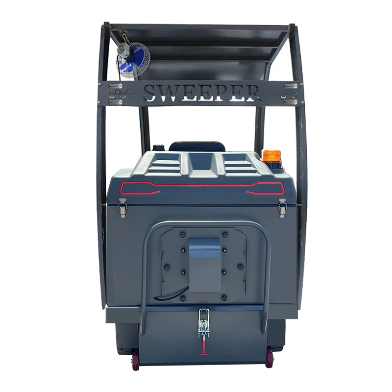 S15BF Semi-enclosed QC3.0 Mabilis na Charging Interface Commercial Ride-On Sweeper