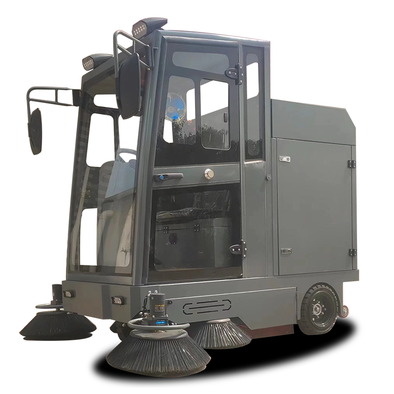 S20A Ganap na nakapaloob sa Night Driving Lights Hand Parking Brake Anti-Slip Commercial Road Ride-On Sweeper